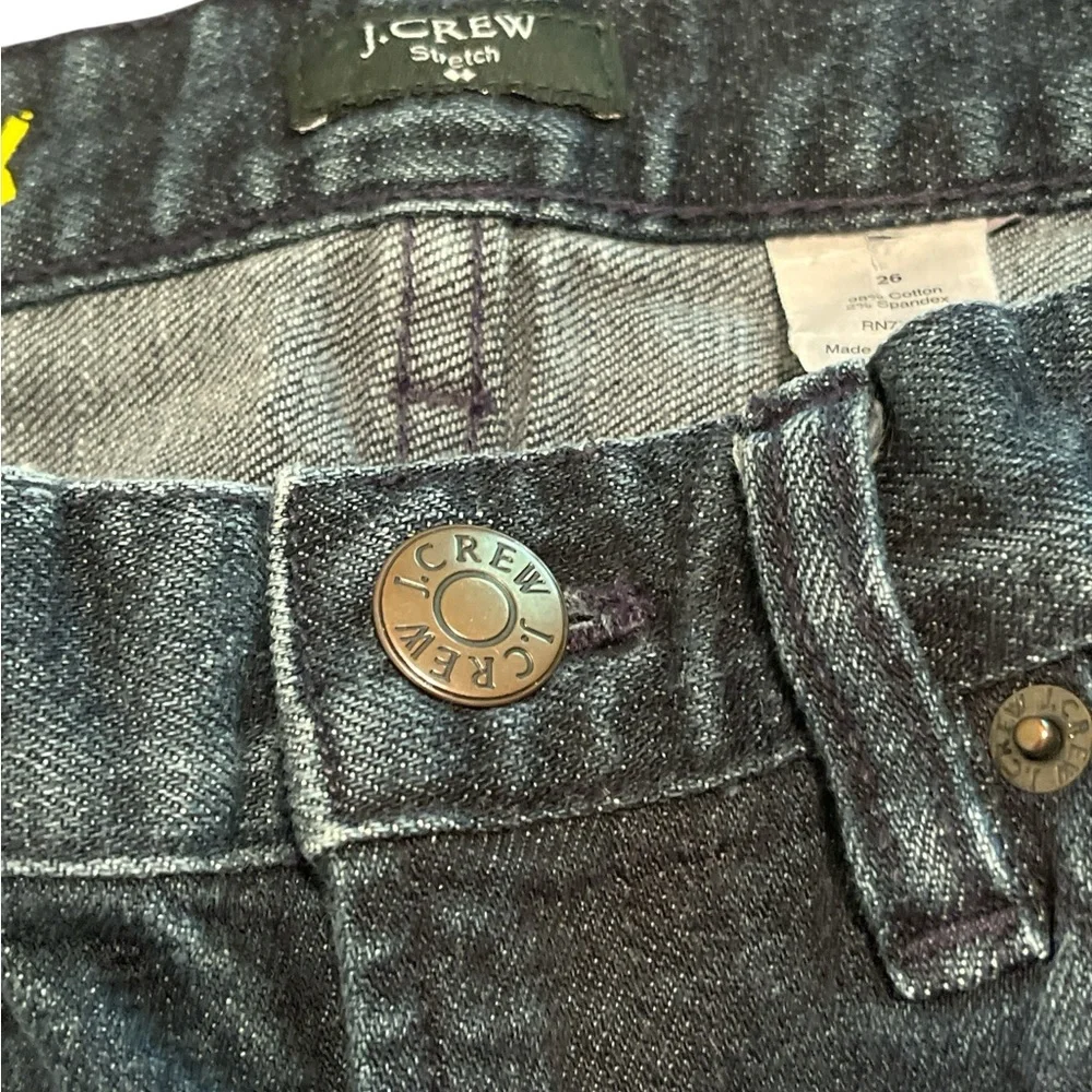 J. Crew Toothpick Dark Blue Skinny Jeans Size 26